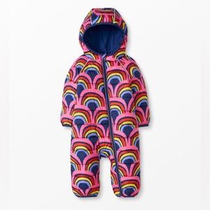 Hanna Andersson Rainbow Insulated Full Zip Snowsuit, 3T